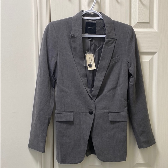 NWT Forever 21 Gray Blazer - Picture 1 of 4